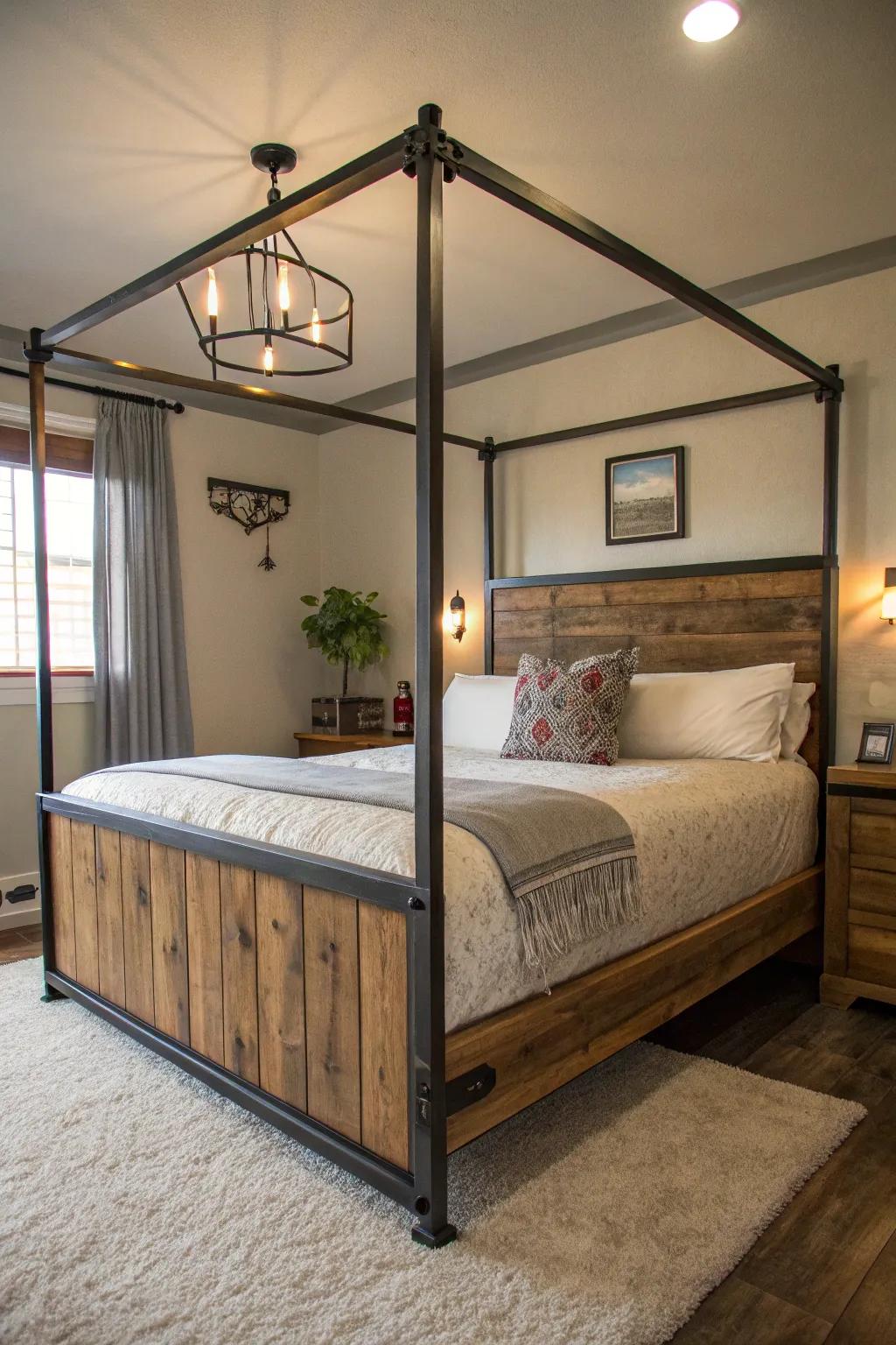 Beds with mixed styles offer a special blend of aesthetics.