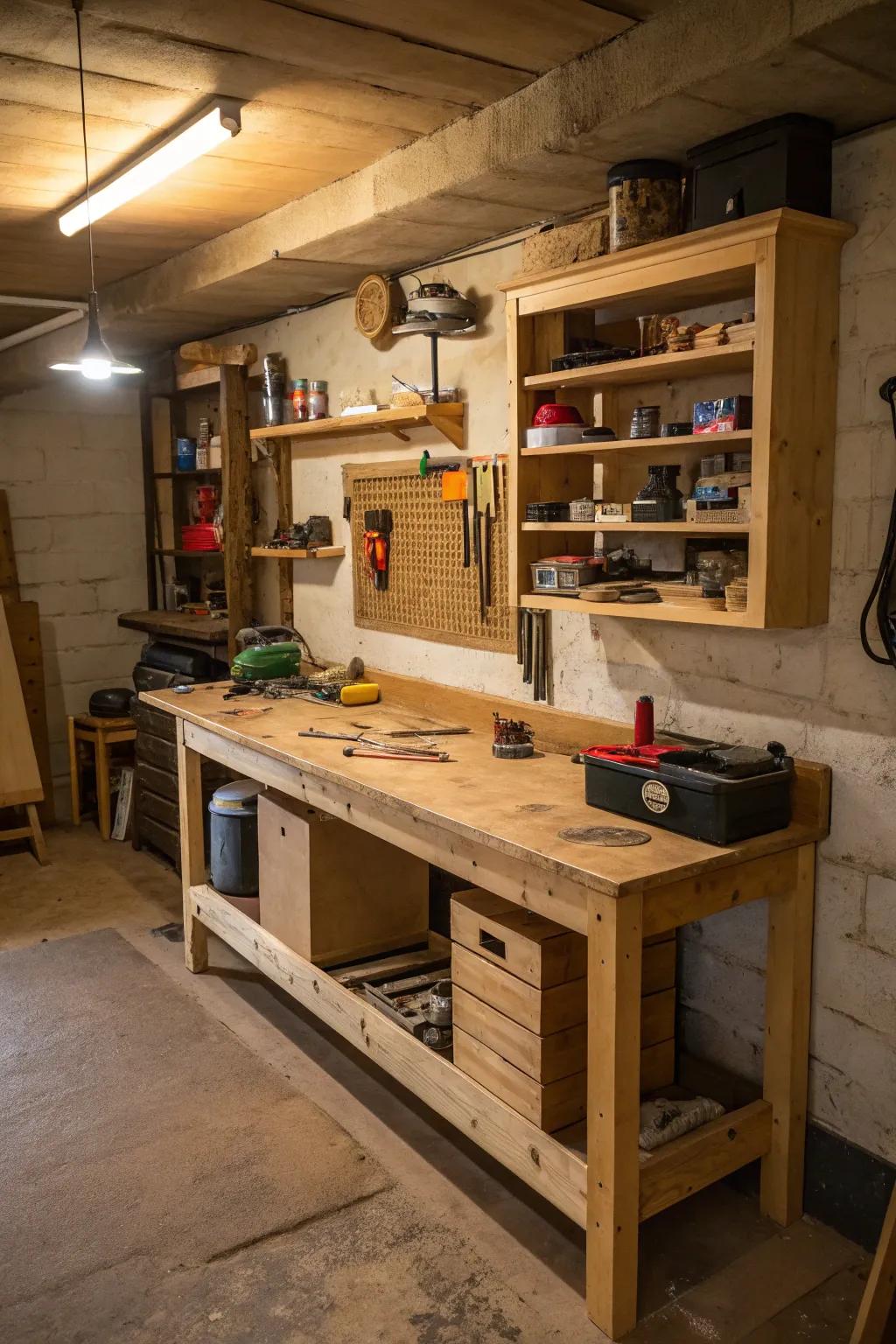 A homespun space is best for creativity and making things.