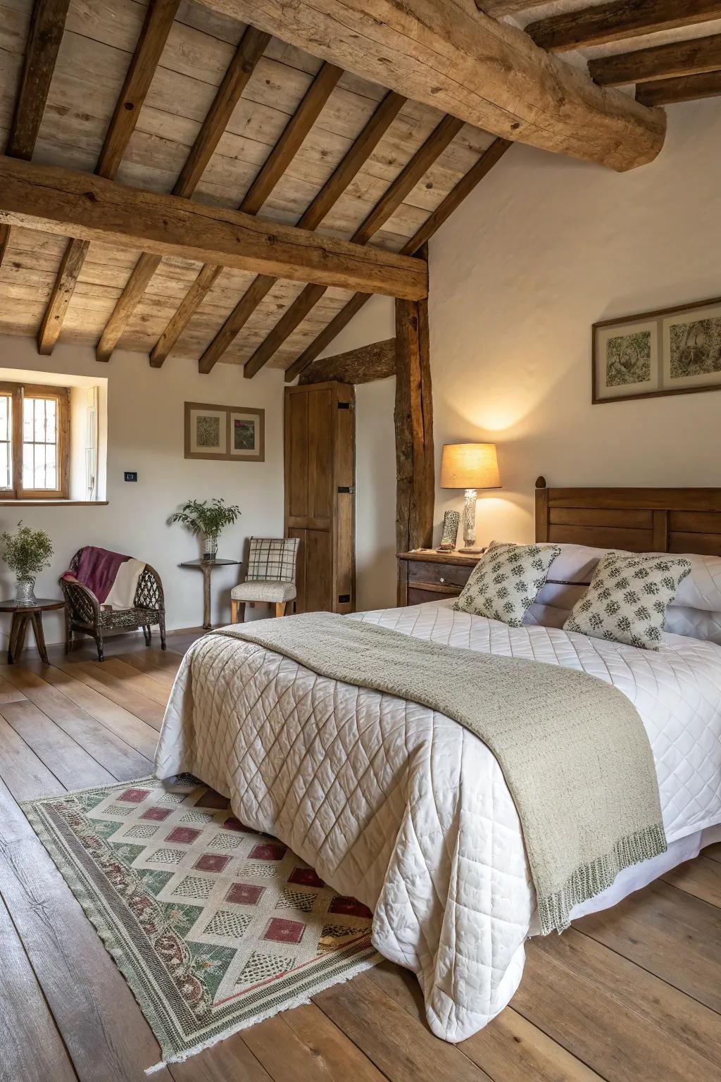 Sewn throws offer a snug and homely touch.