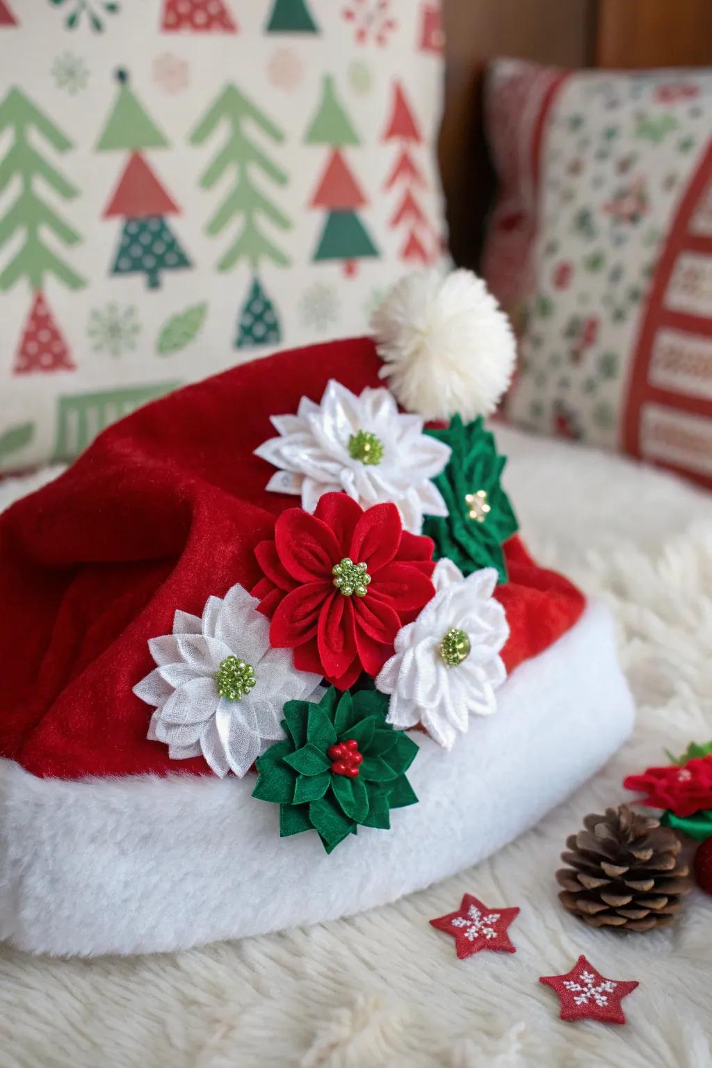 Infuse gentleness and loveliness through festive textile blossoms.