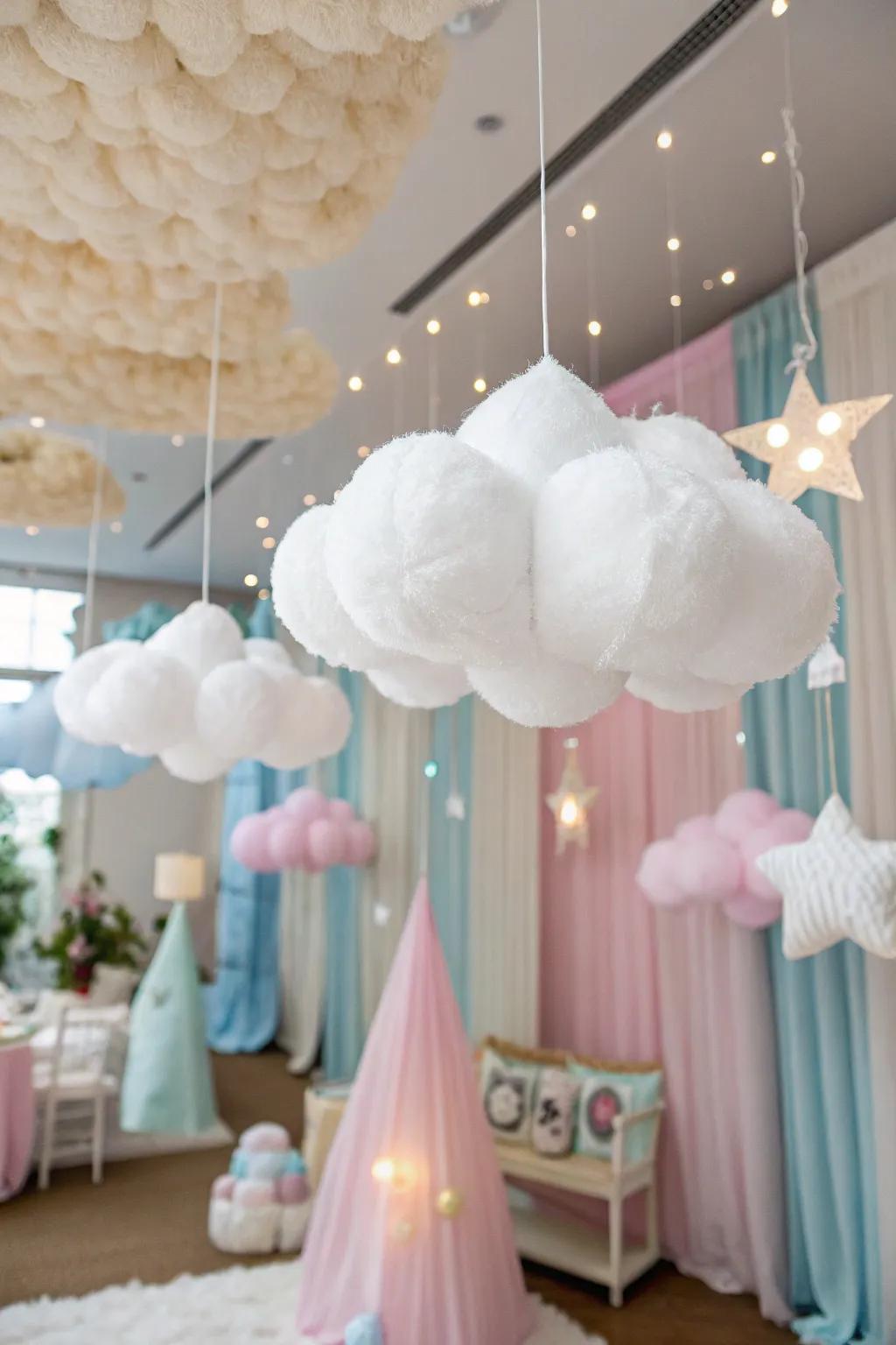 Float within the sky using themed design.