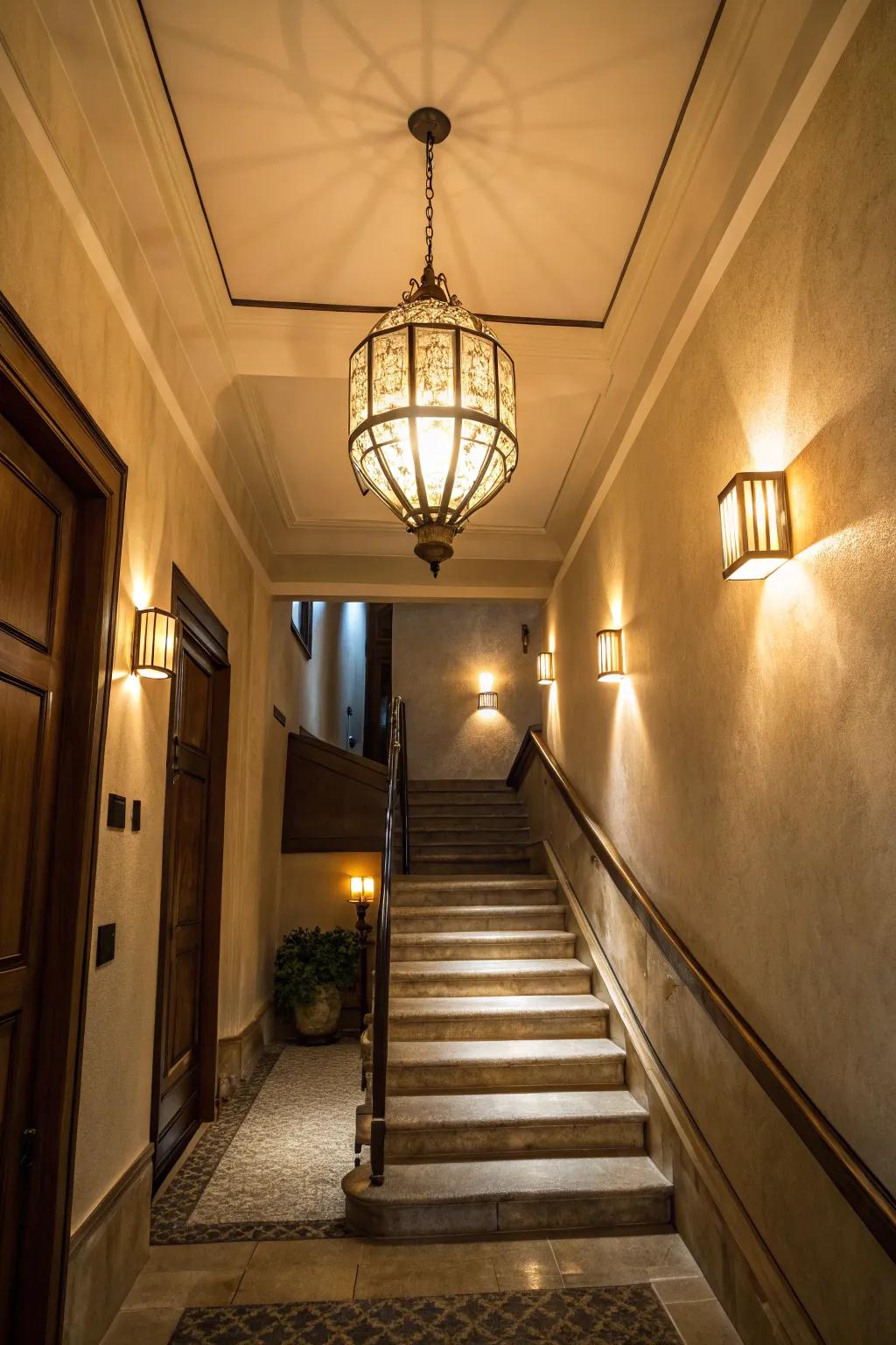 Layered illumination cultivates adaptable and dynamic diminutive landing areas.