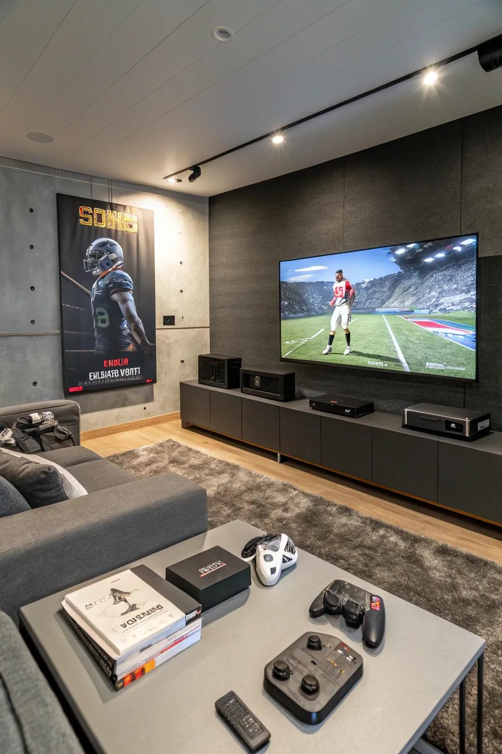 Venture into the future with interactive sports posters.