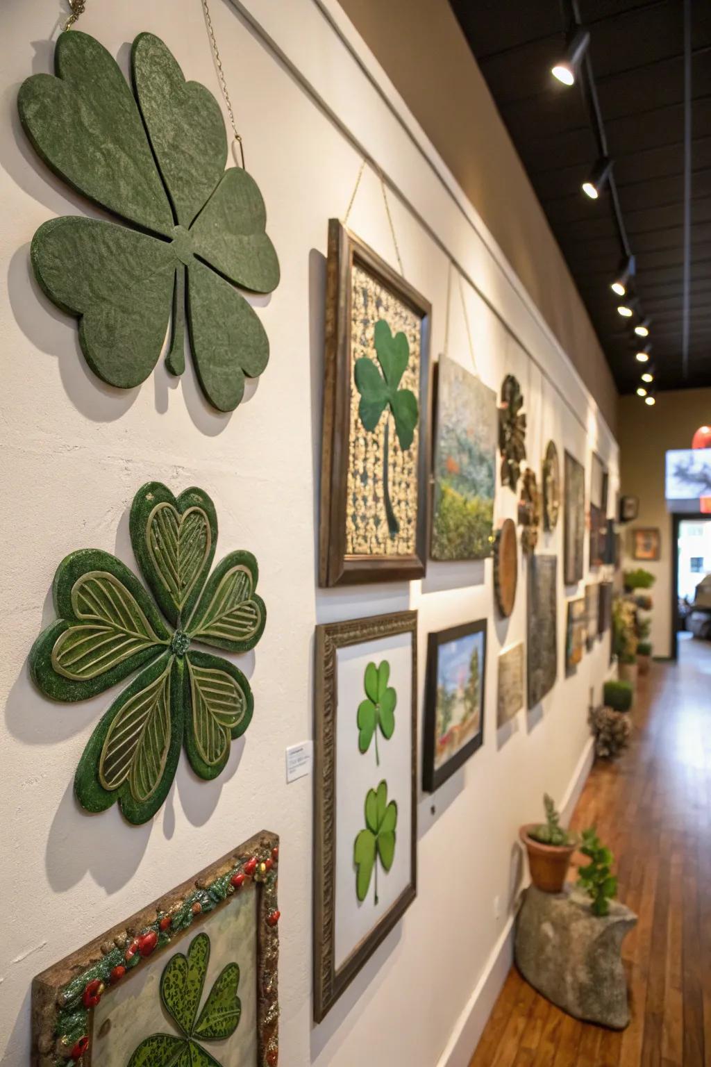 Forge a dynamic exhibition through varied shamrock artistry.