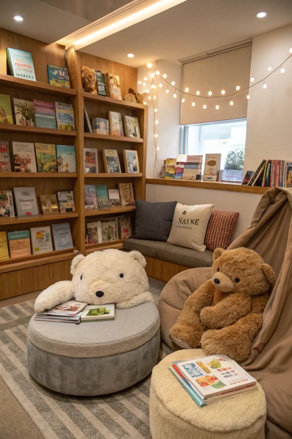 Areas provide restful instances.