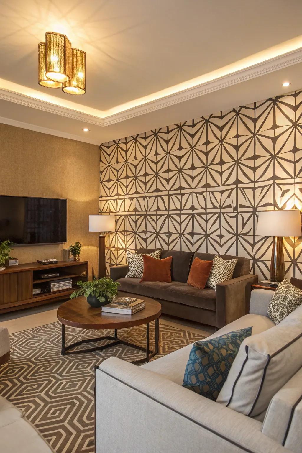 Patterns saturate your walls with vitality and movement.