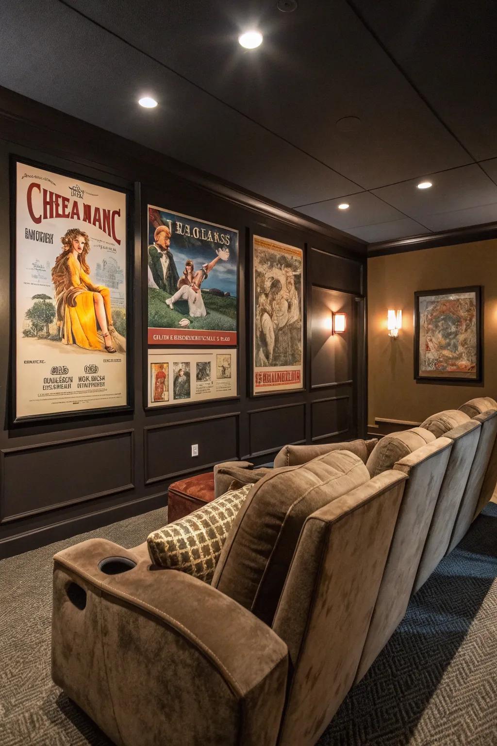 Aged publicity billboards infuse nostalgia and persona.