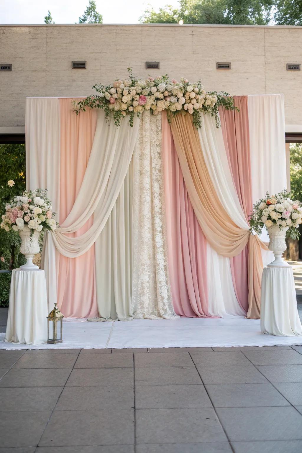 Add depth with distinct textile screens.
