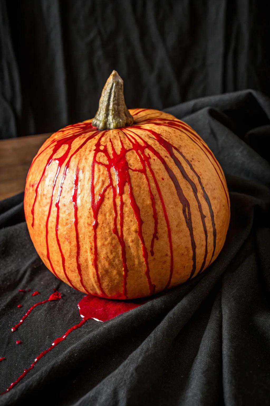 Gourd with a spectacular sanguinary slime phenomenon.