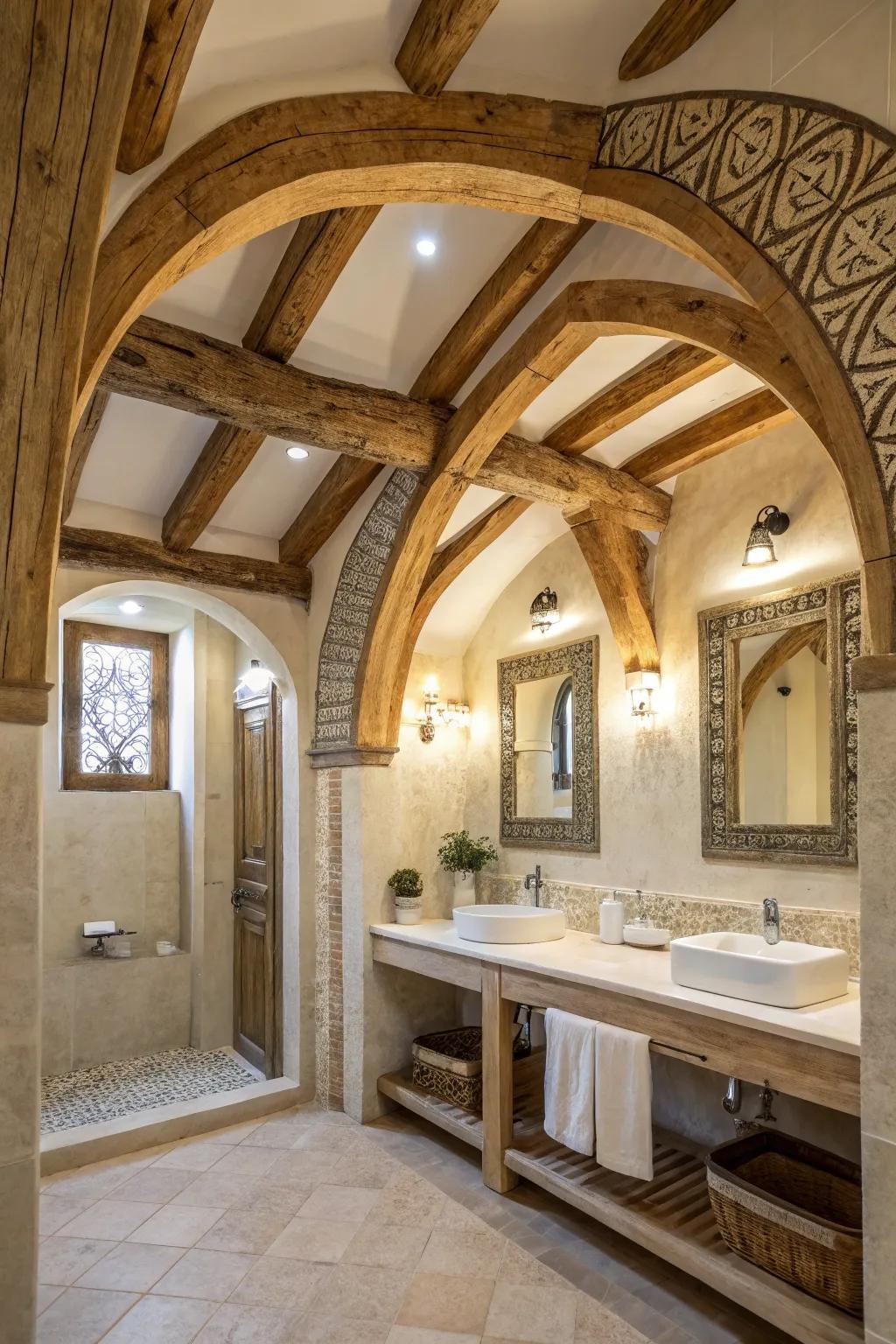 Architectural details give your bathroom uniqueness and authenticity.