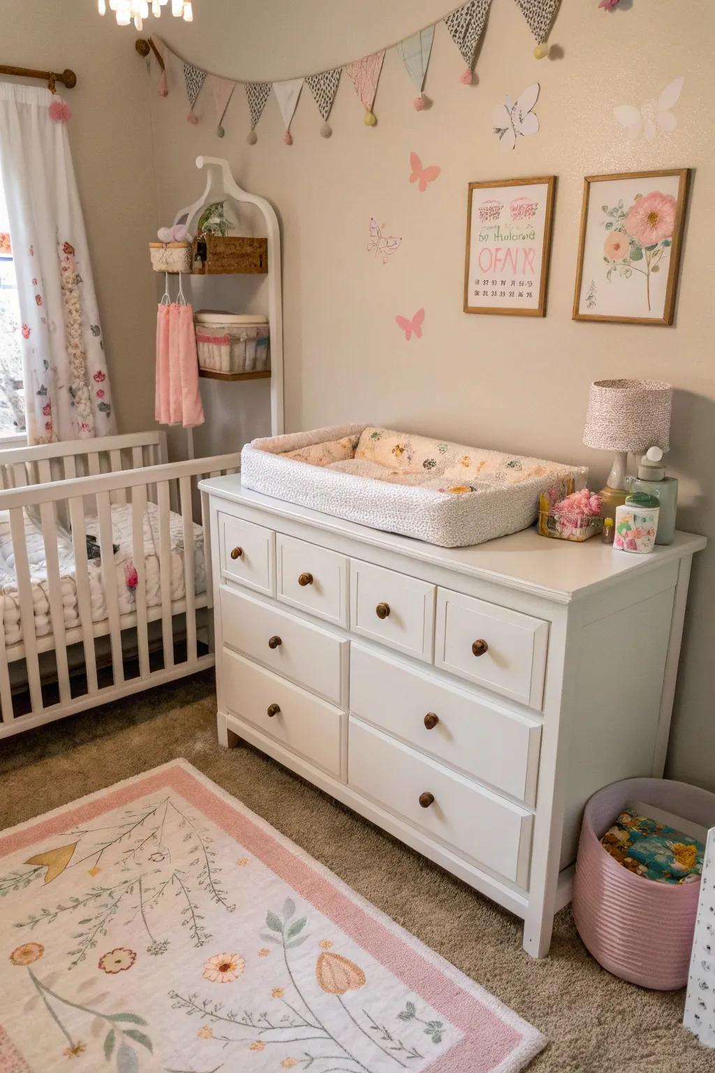 Versatile furnishing maximizes space and function.