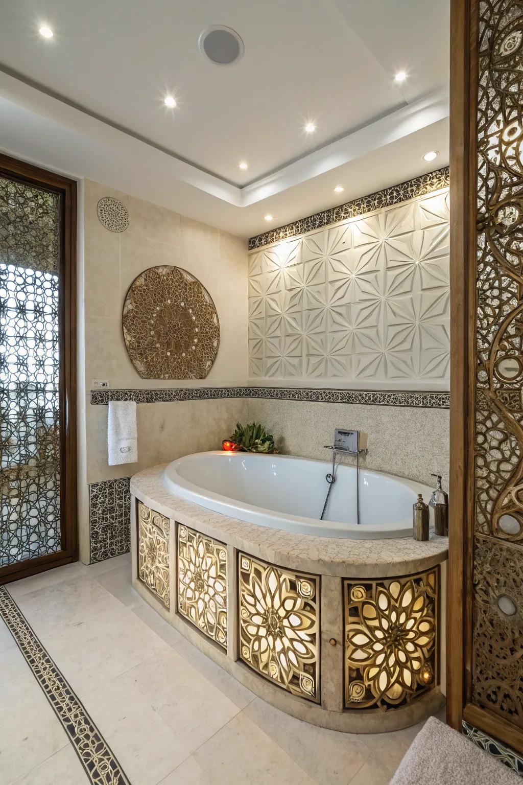 Transform your tub into a centerpiece with a customized surround.