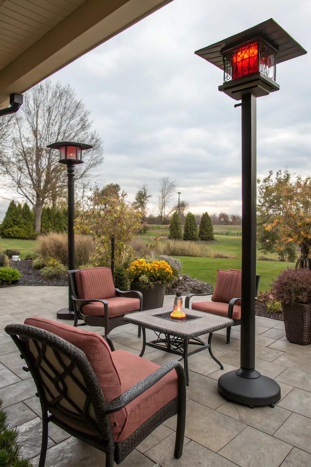 Insulated furniture elevates solace by retaining heat.