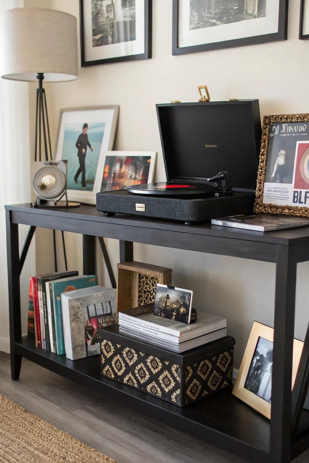 A themed presentation showcases personal interests and hobbies.