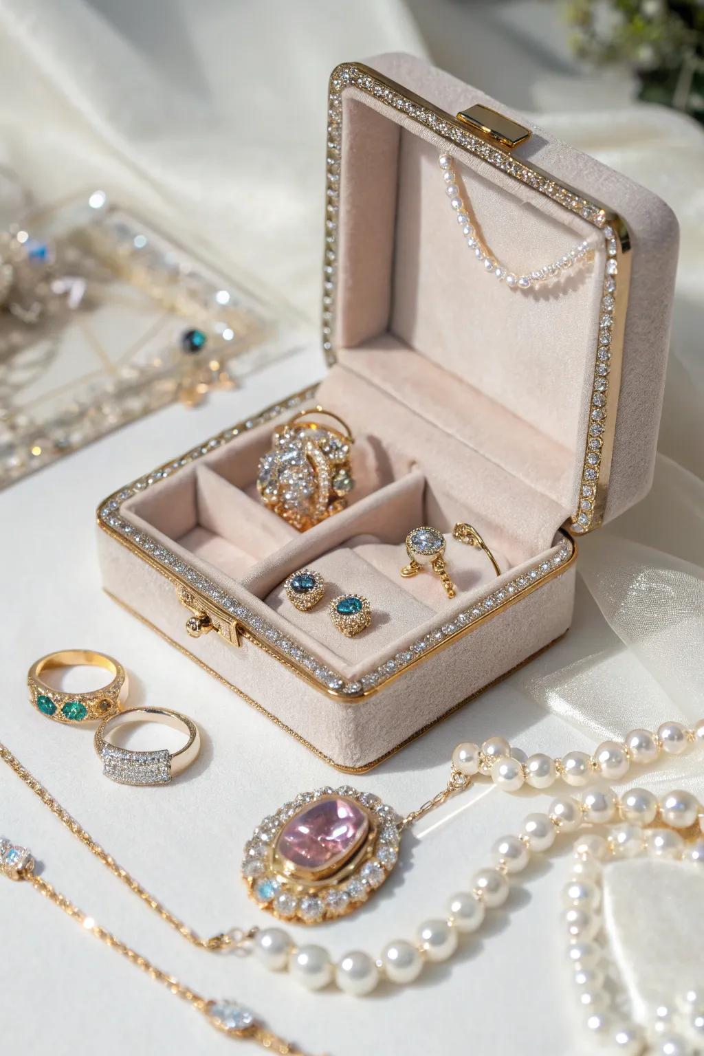 Jewelry chests that are themselves, treasures.