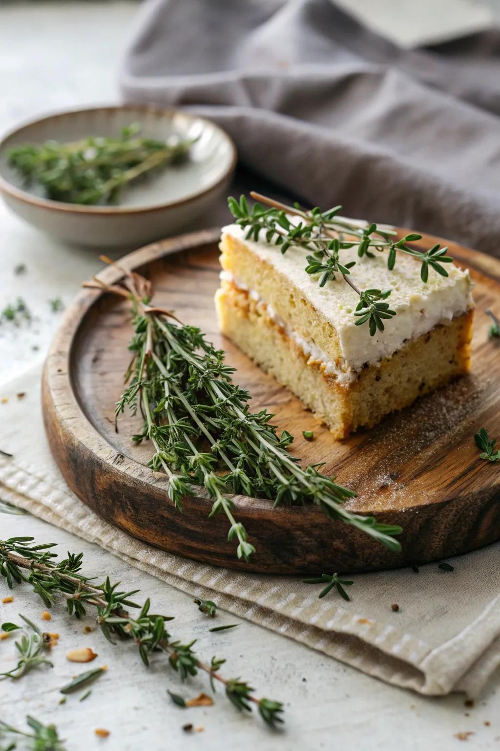 Periodic garnishes add a thoughtful and flavorful touch.