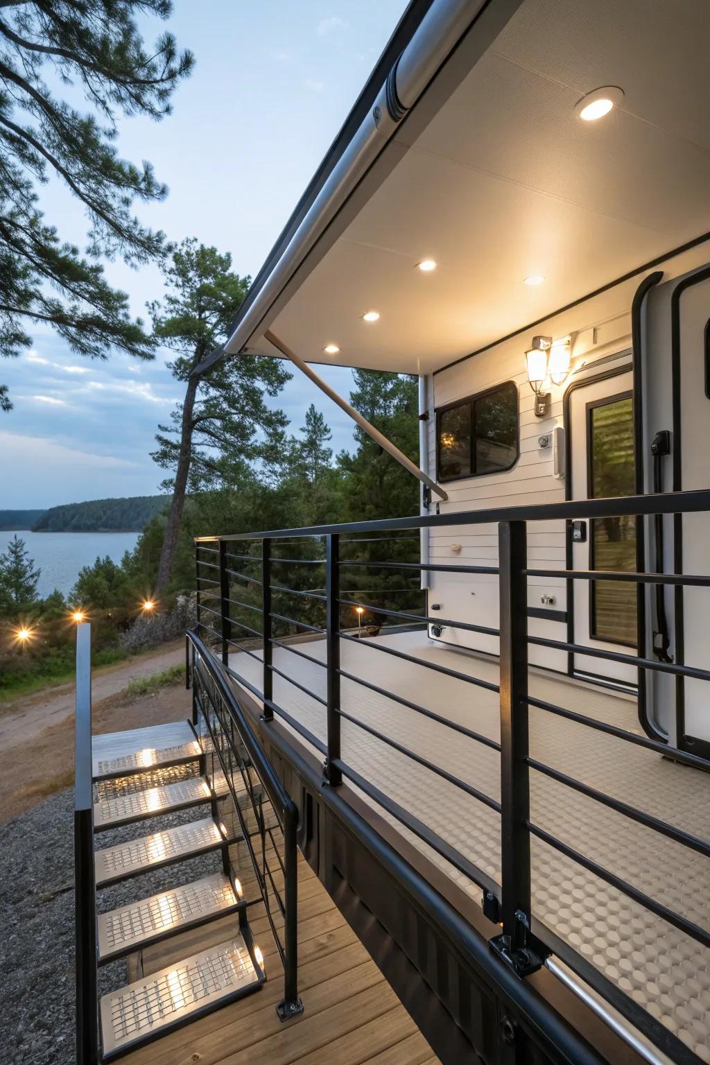 Elevate your deck’s safety and style with bespoke guard rails.