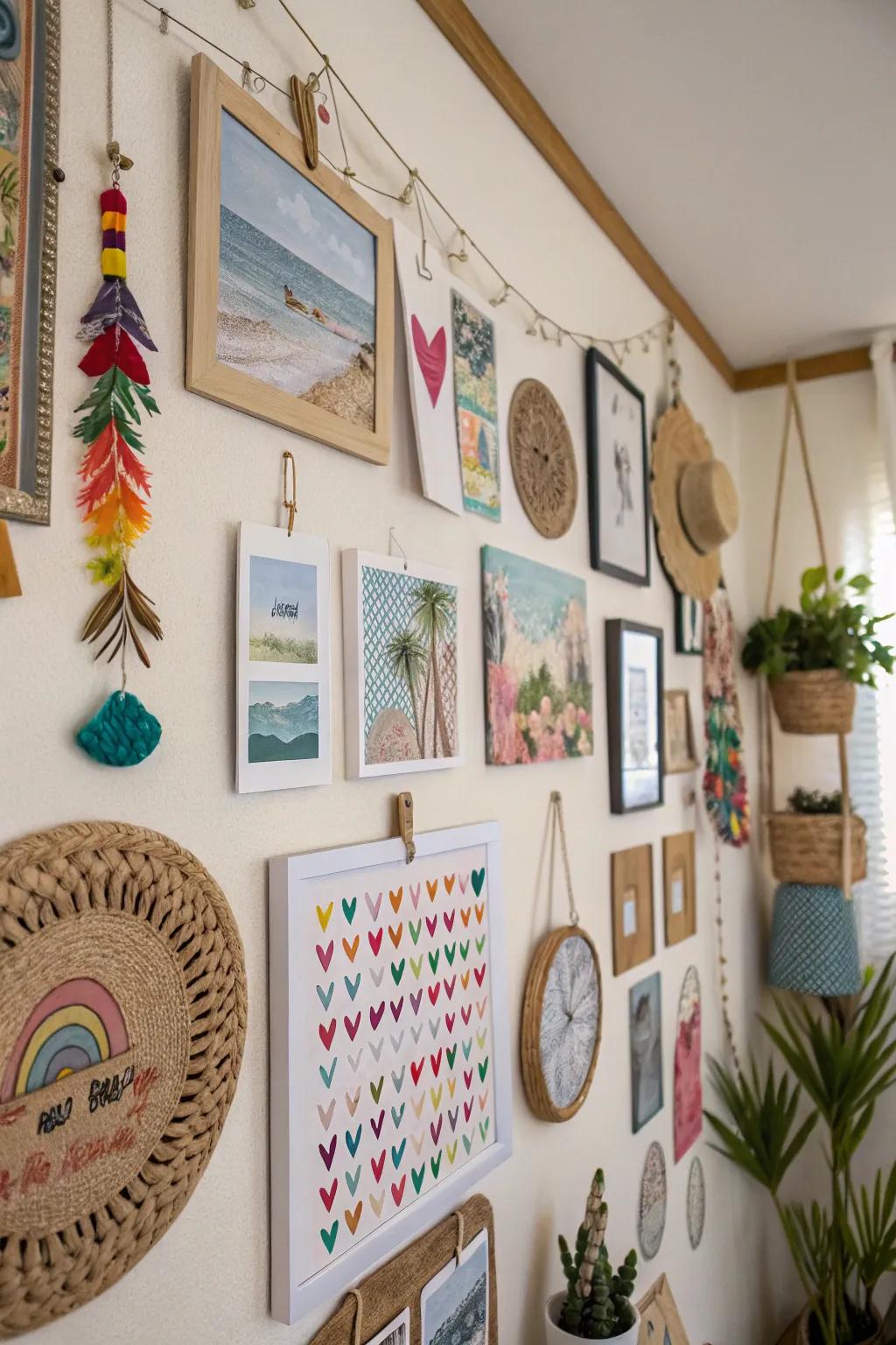A bespoke art display introduces an artistic and personal touch to your space.