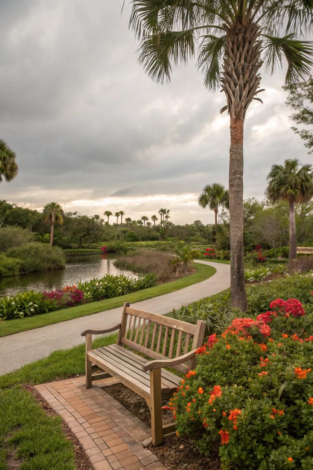 A chair is essential for enjoying the beauty of your landscape.