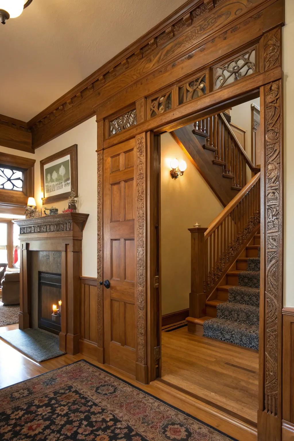Artisan-style trim imparts warmth and legacy to this inviting residence.