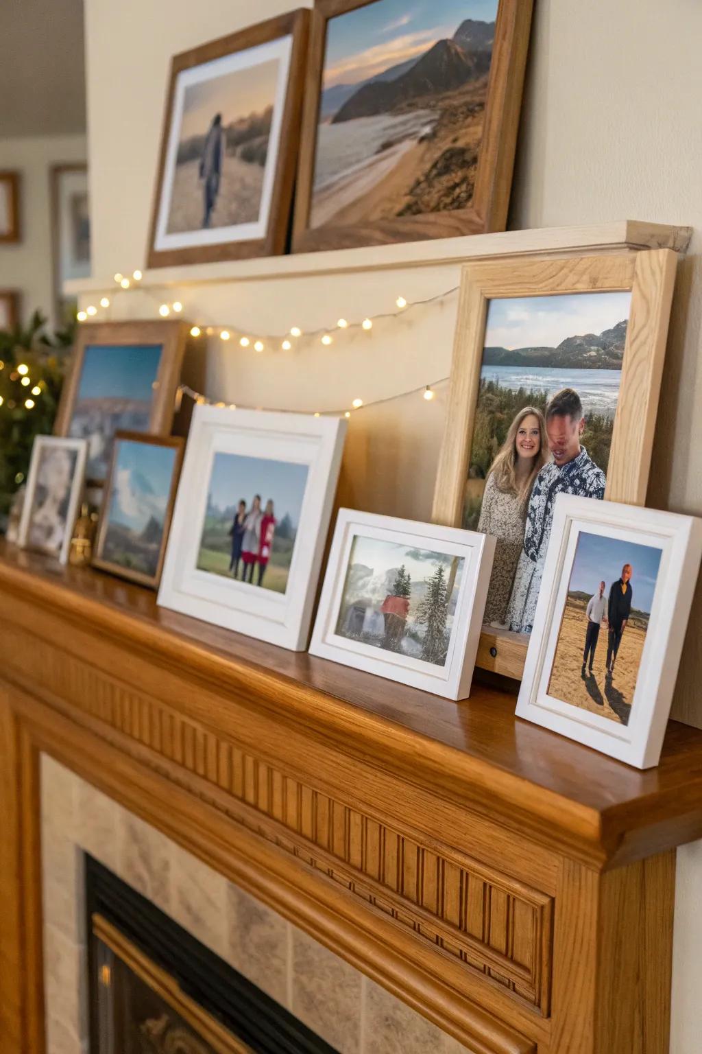 A themed montage of family holiday memories