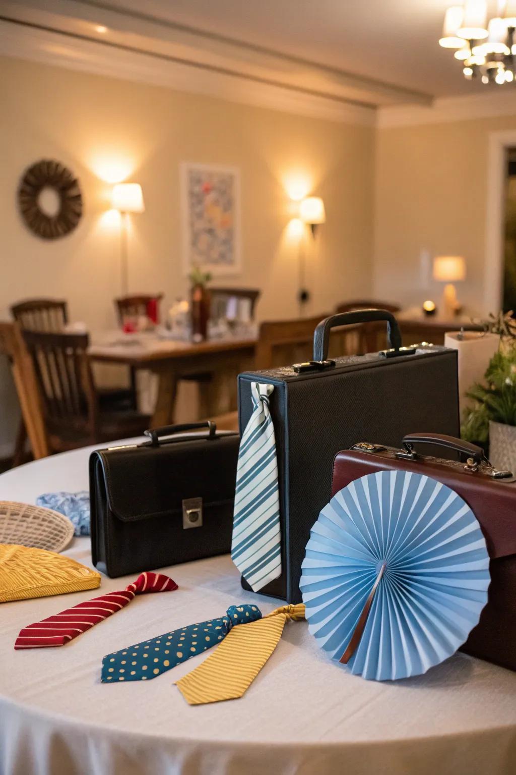 Honor your diligent dad through a workplace-themed gathering.