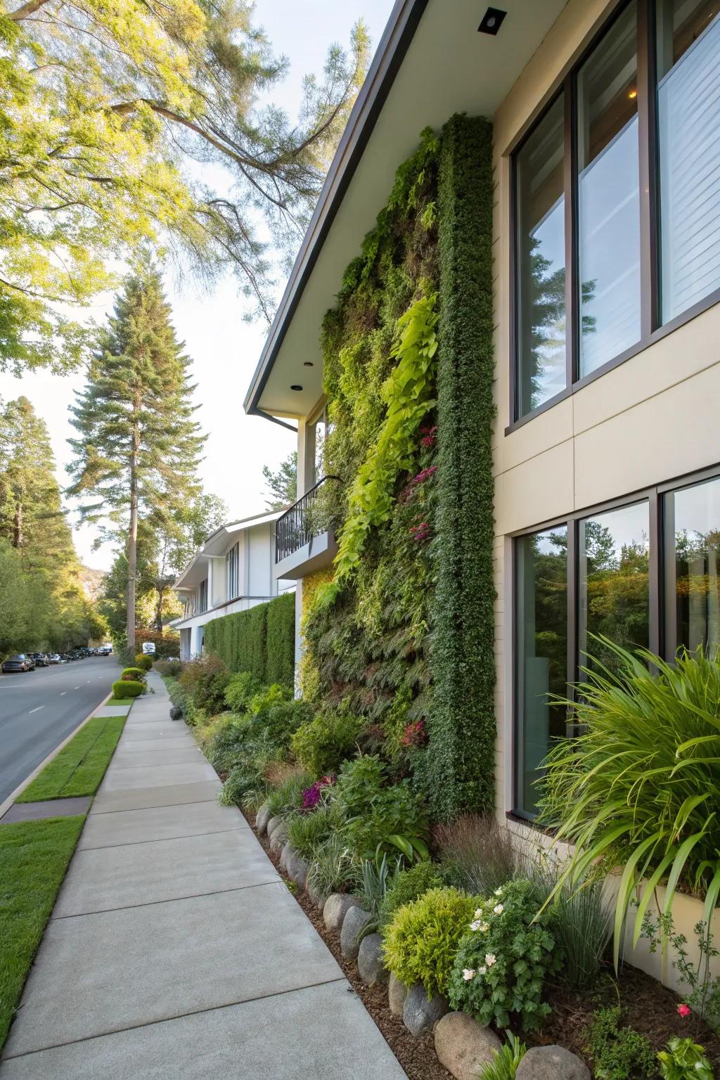 An ascending garden imparting vitality and hue.