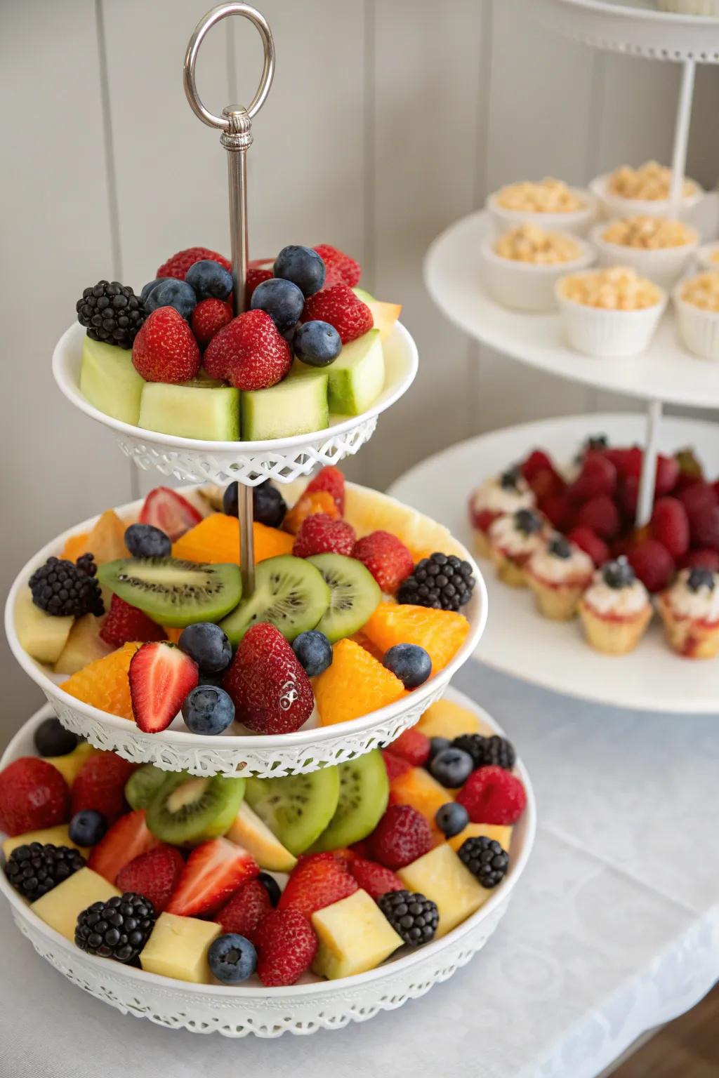 A tea time fruit design, both quintessential and delectable.