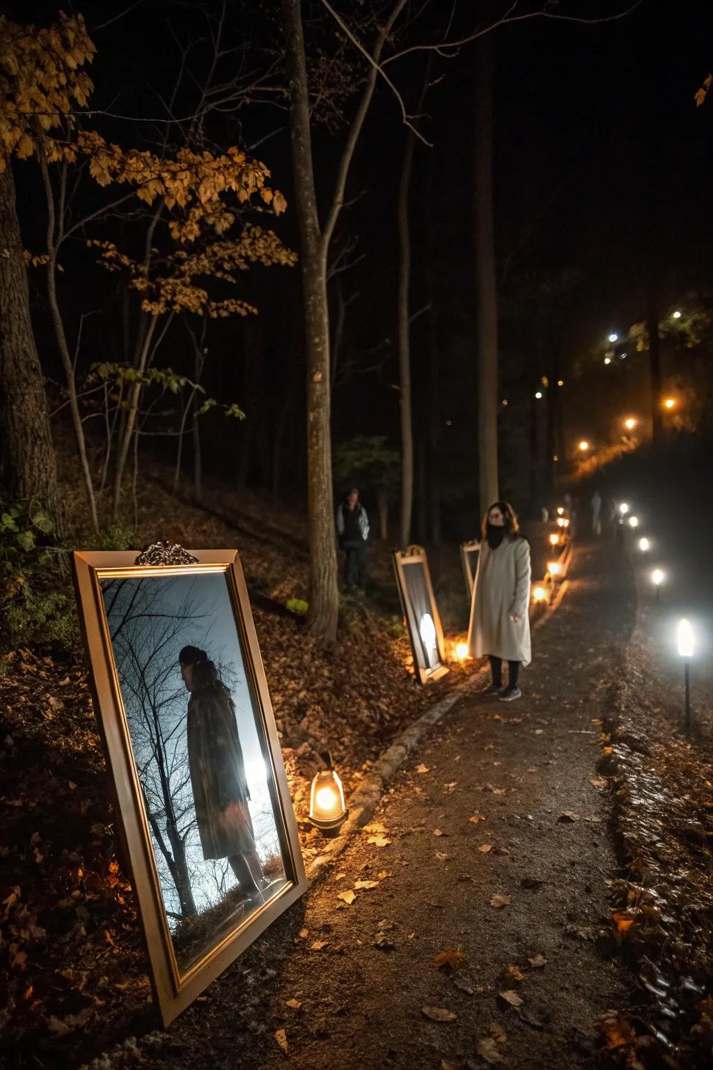 Reflectors reflecting unexpected, spectral images.