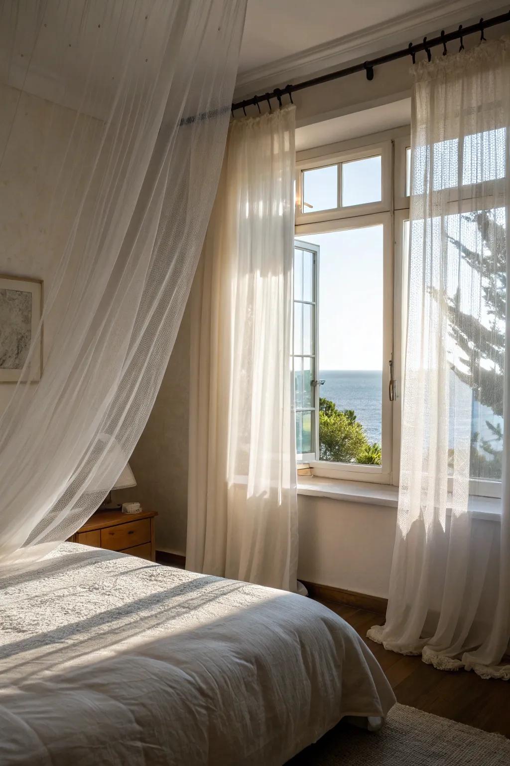 Ghostly shades evoke an ethereal presence.