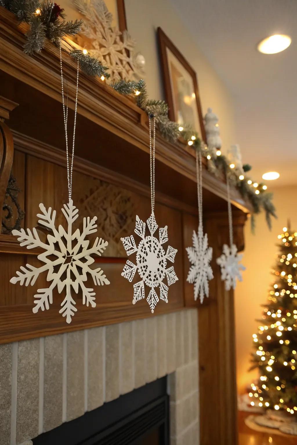 Beads infuse a refined element and shimmer into your snowflakes.