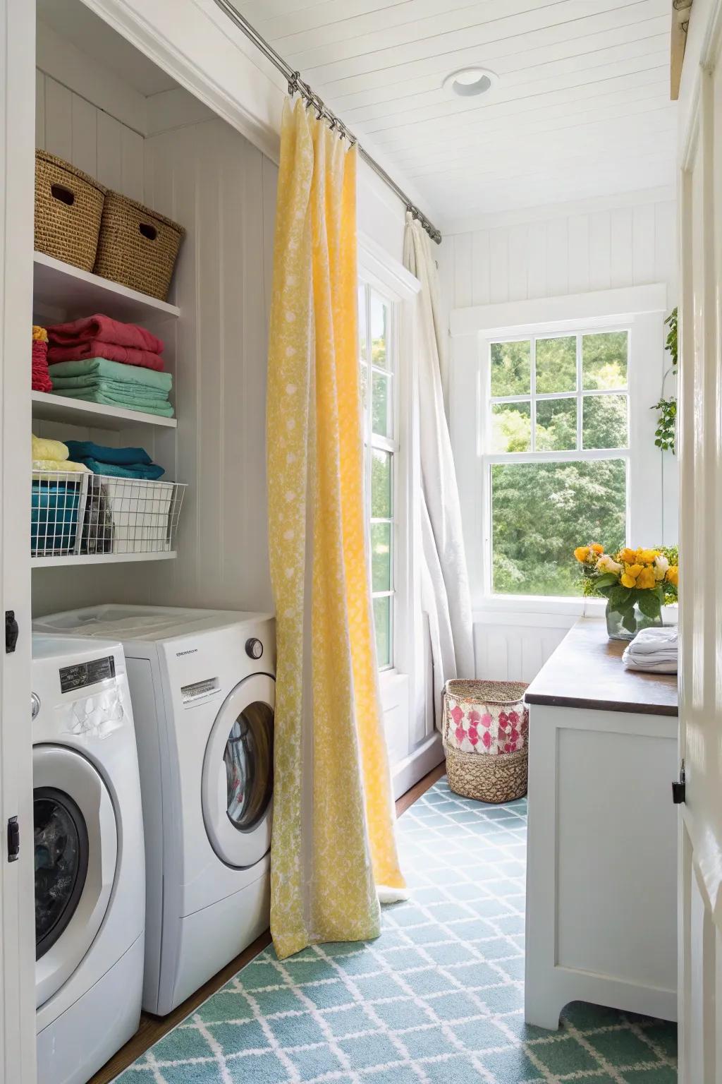 Maximizing natural light can make your laundry room feel more welcoming.