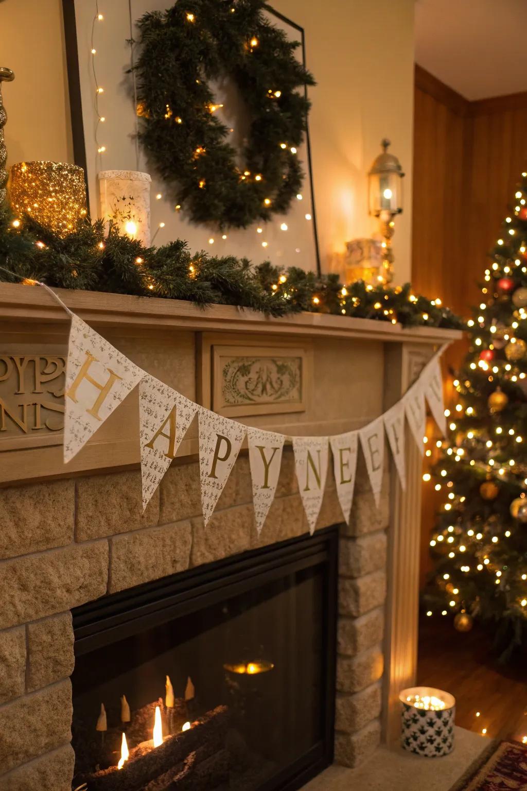 A glimmering hearth aesthetic imbues warmth and shimmer to the festivities.