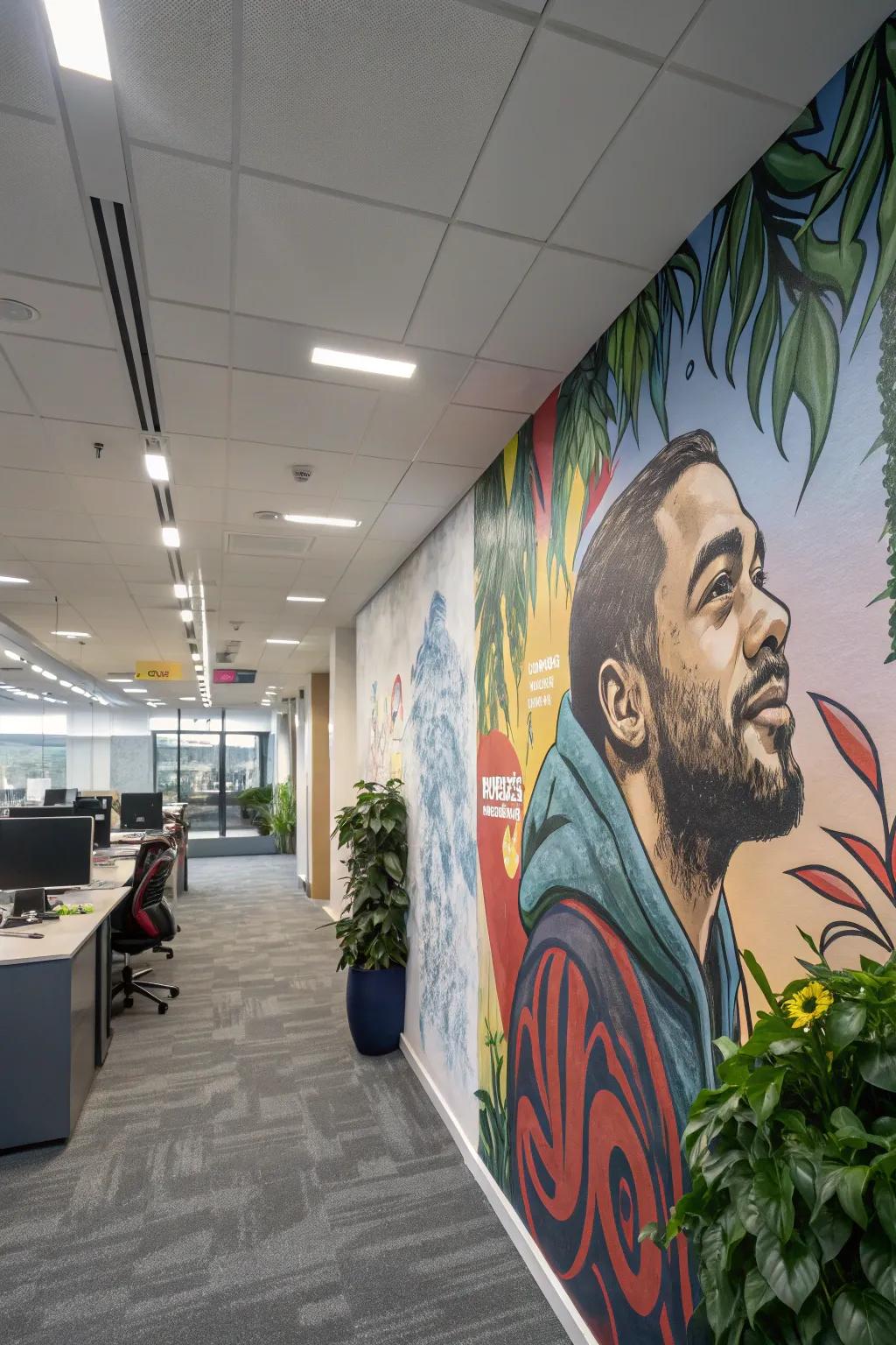 Emphasize your office’s individuality through personalized decorative coverings.