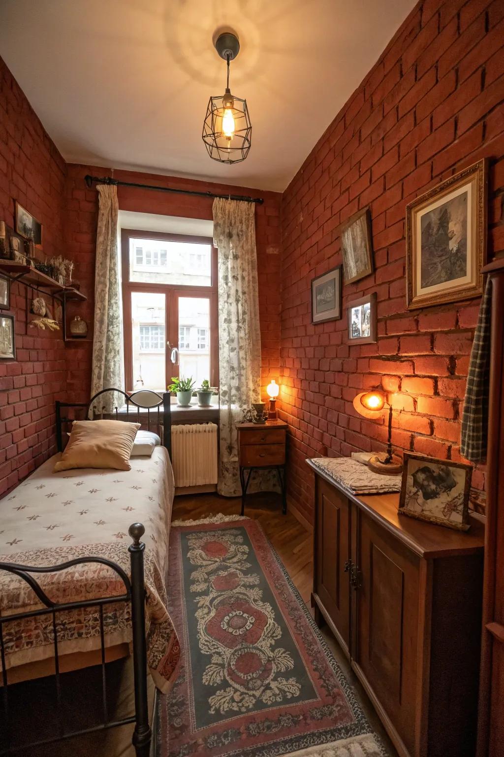 Burnt sienna can introduce warmth and character to your small space.