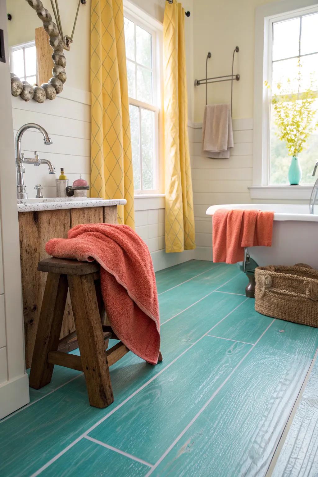 Blend modern and farmhouse styles for a cozy, inviting bathroom that feels like home. 🏡 #FarmhouseStyle #ModernTwist