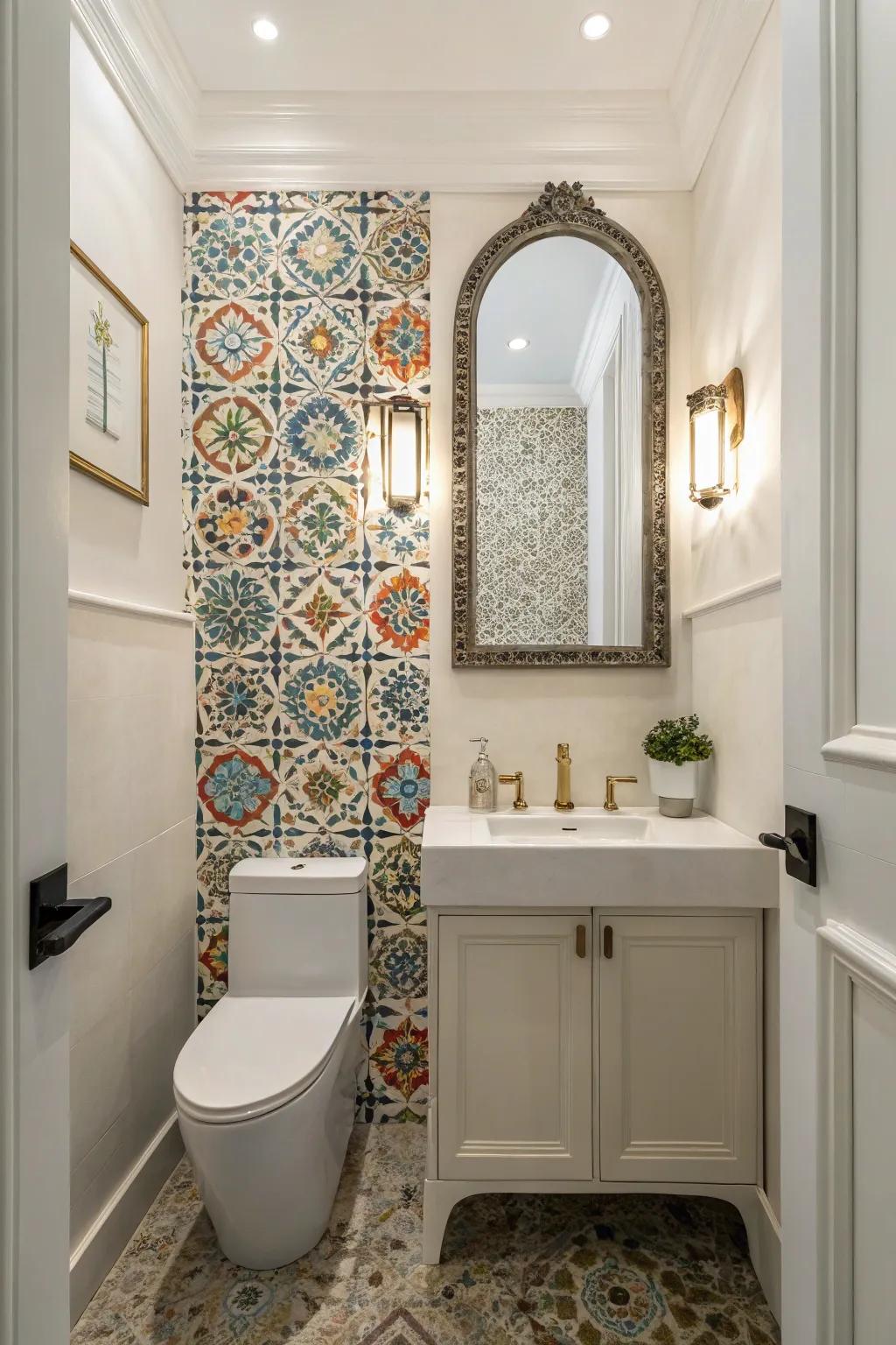 Cultural tiles narrate a tale through design.