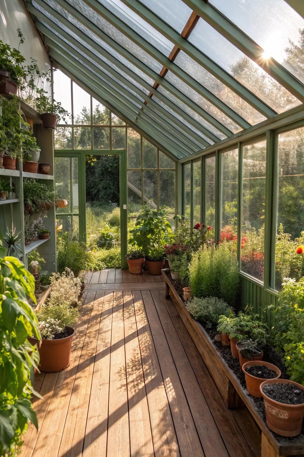 A converted shed featuring an earth-conscious cultivation chamber section.