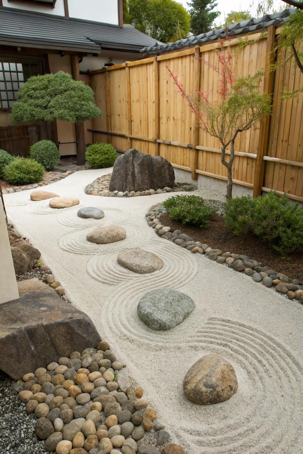 Discover serenity in your garden with a Zen-inspired niche.