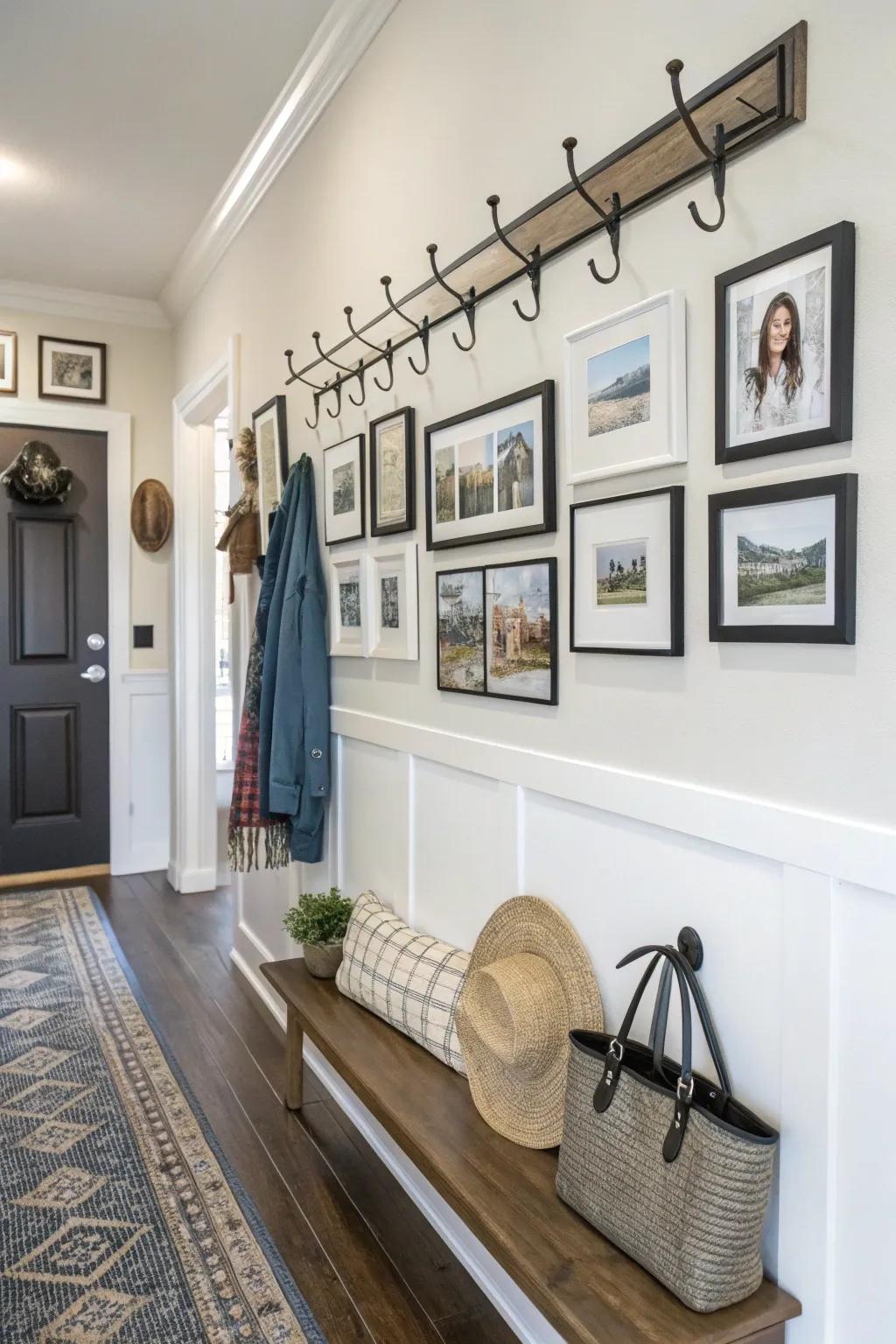 A gallery merging artistic elements with functionality