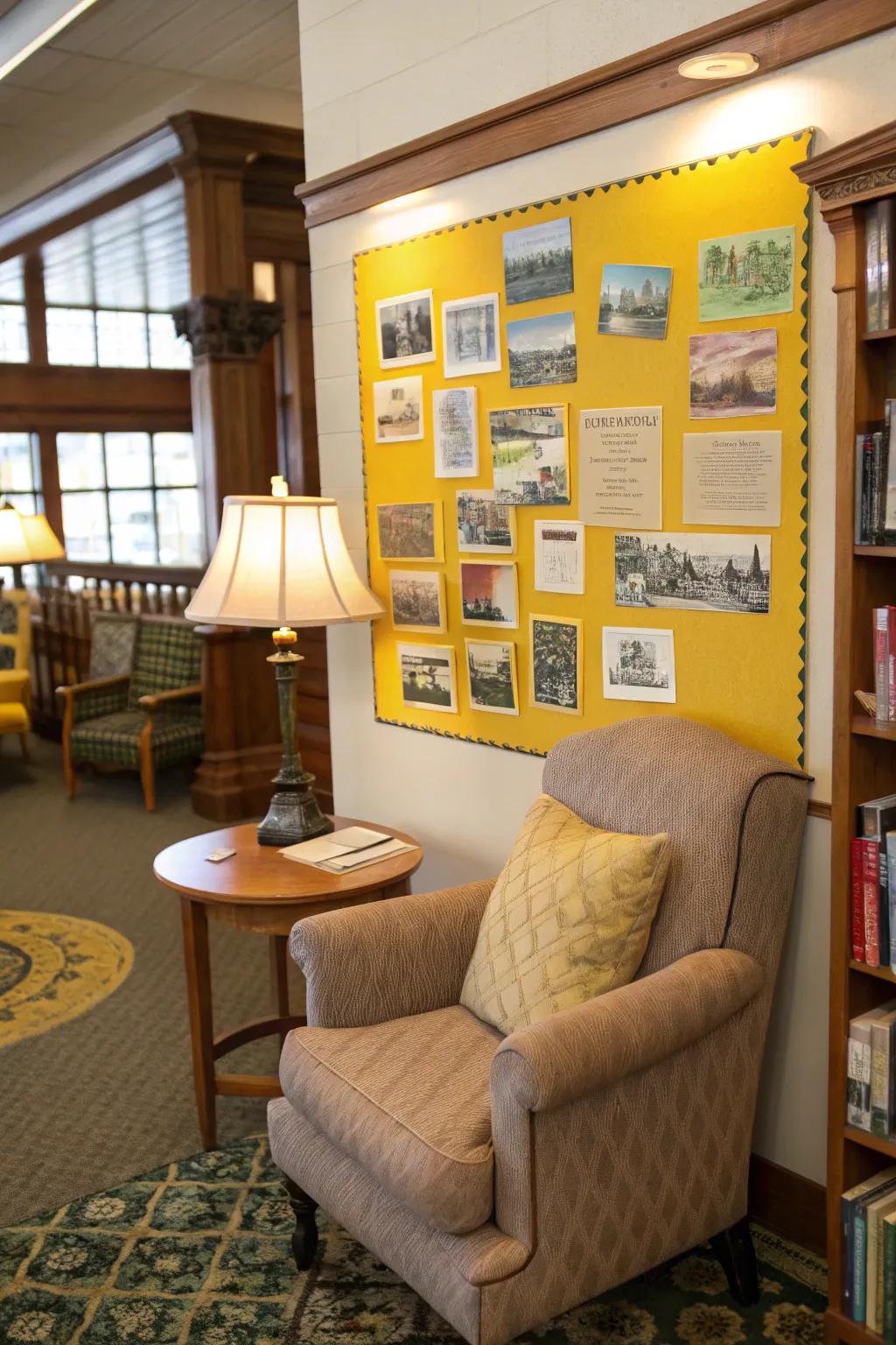 Your pinboard gains a nostalgic appeal from vintage notecards, giving it a hint of history.