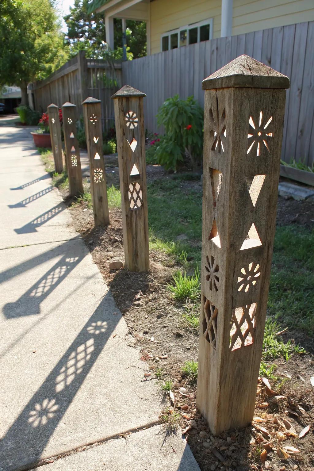 Engage with light and shadow utilizing geometric perforation supports.