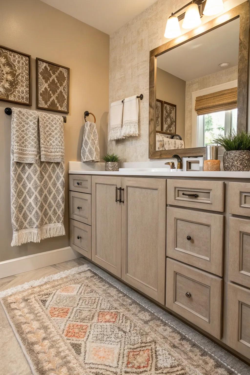 Layered neutrals add depth and refinement.