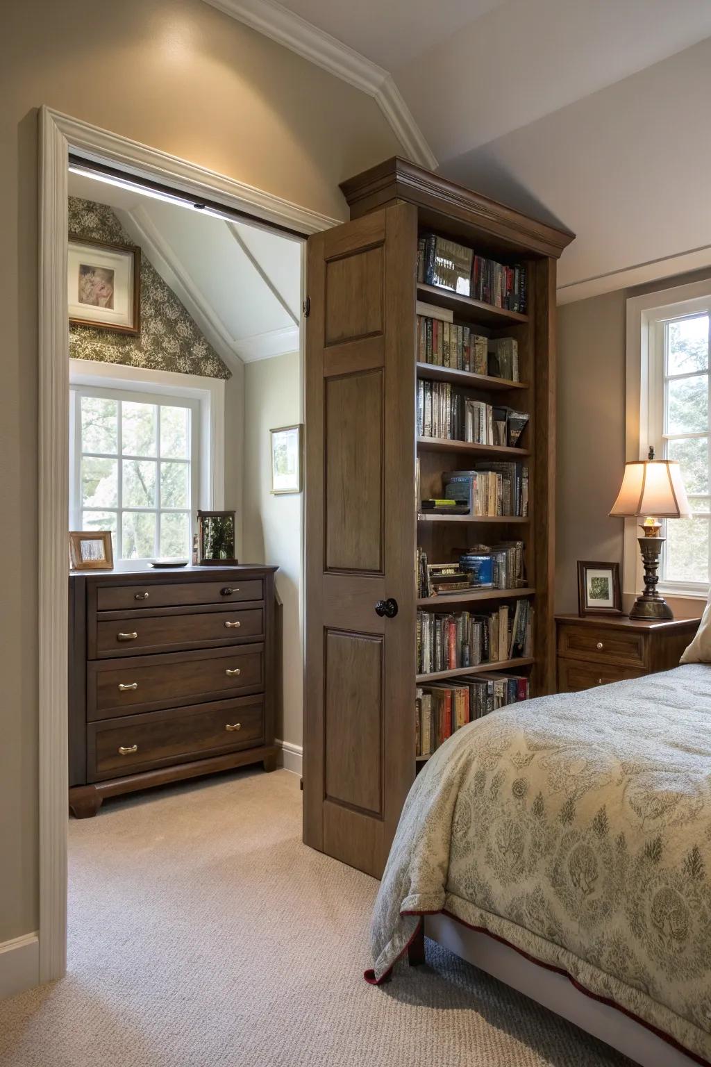 Surprise facets sustain the slumber chamber aesthetic revitalizing and intriguing.