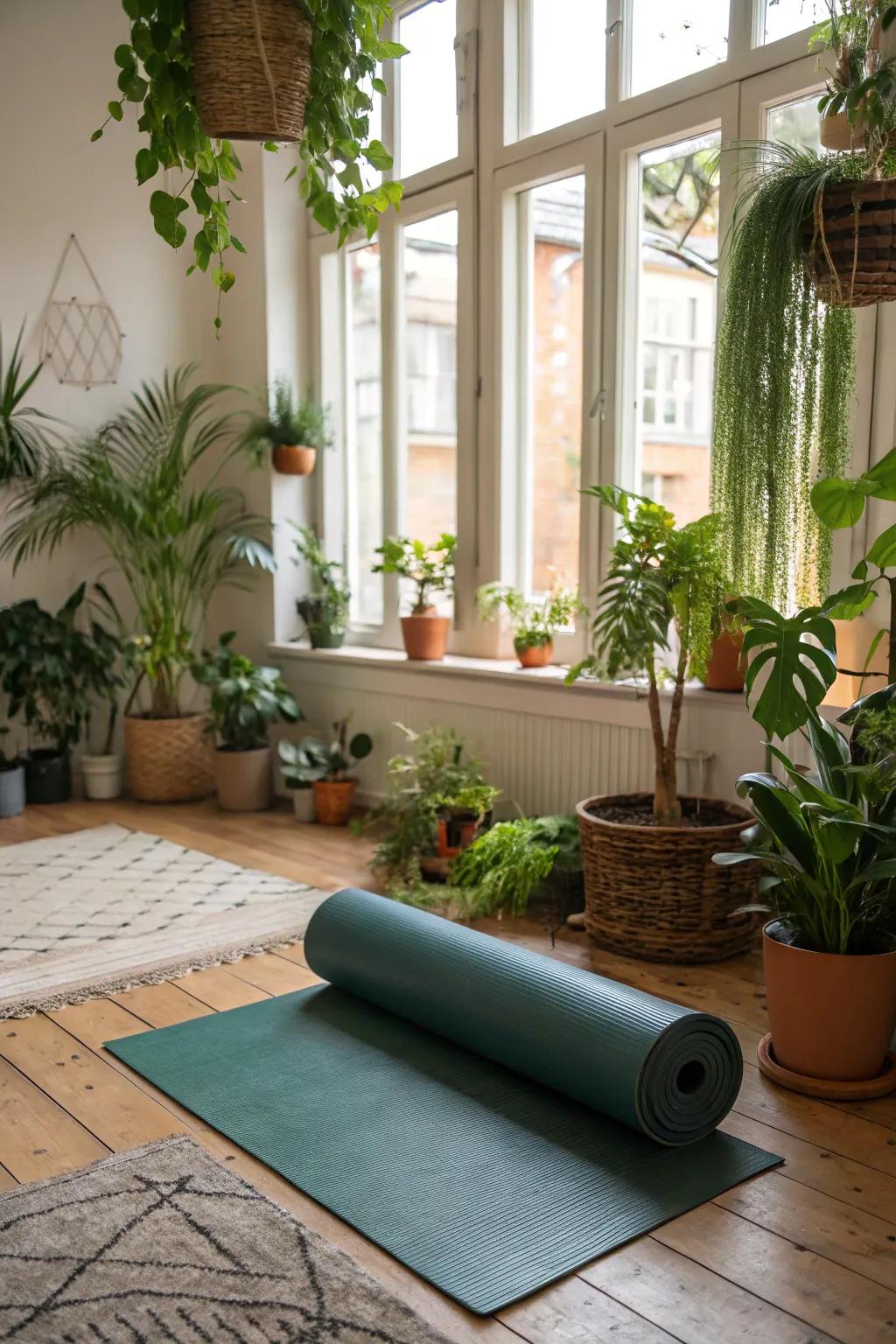 The establishment of a multifunctional area blends repose with bohemian verdure.