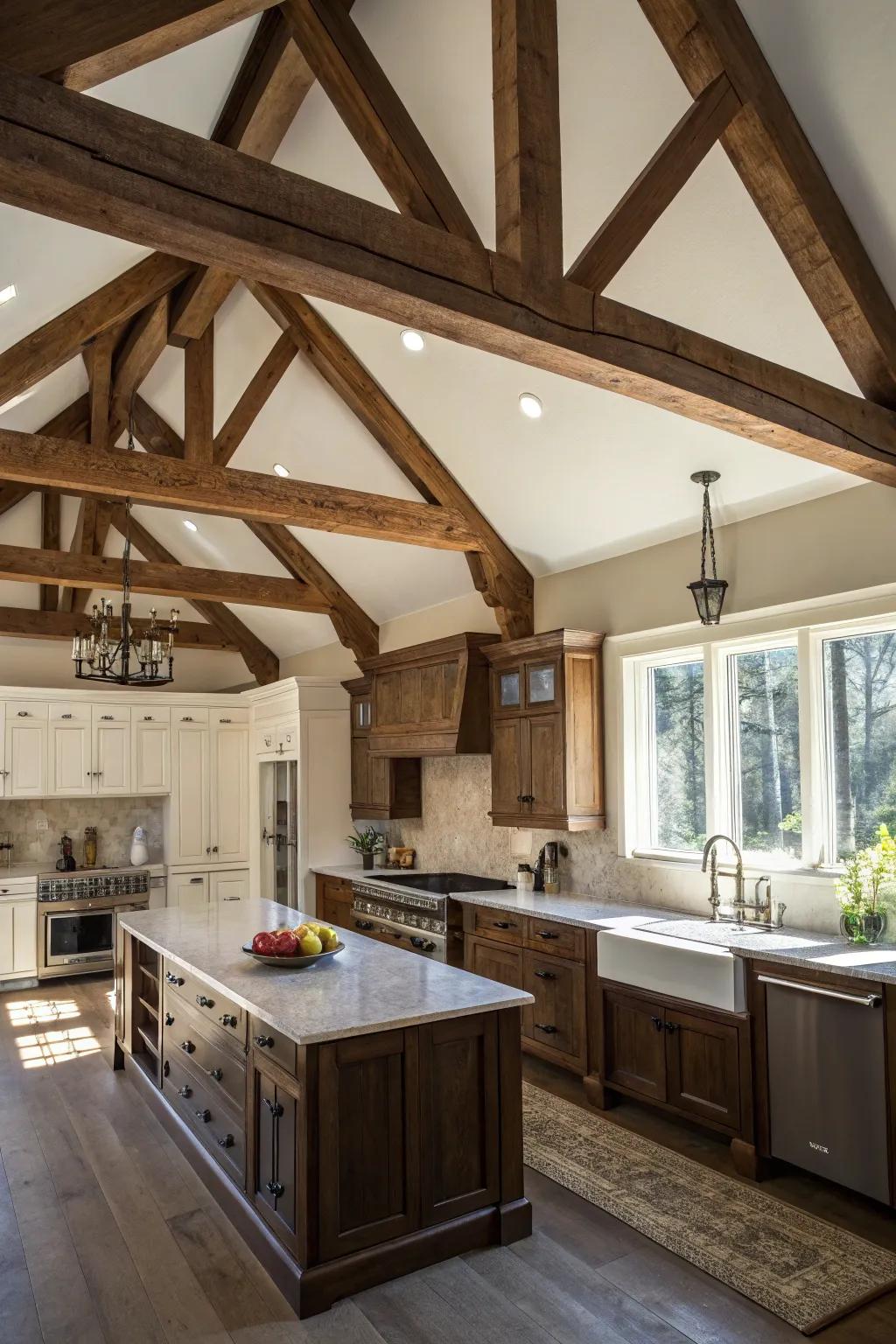 Brown spotlights architectural traits, appending profundity to the design.