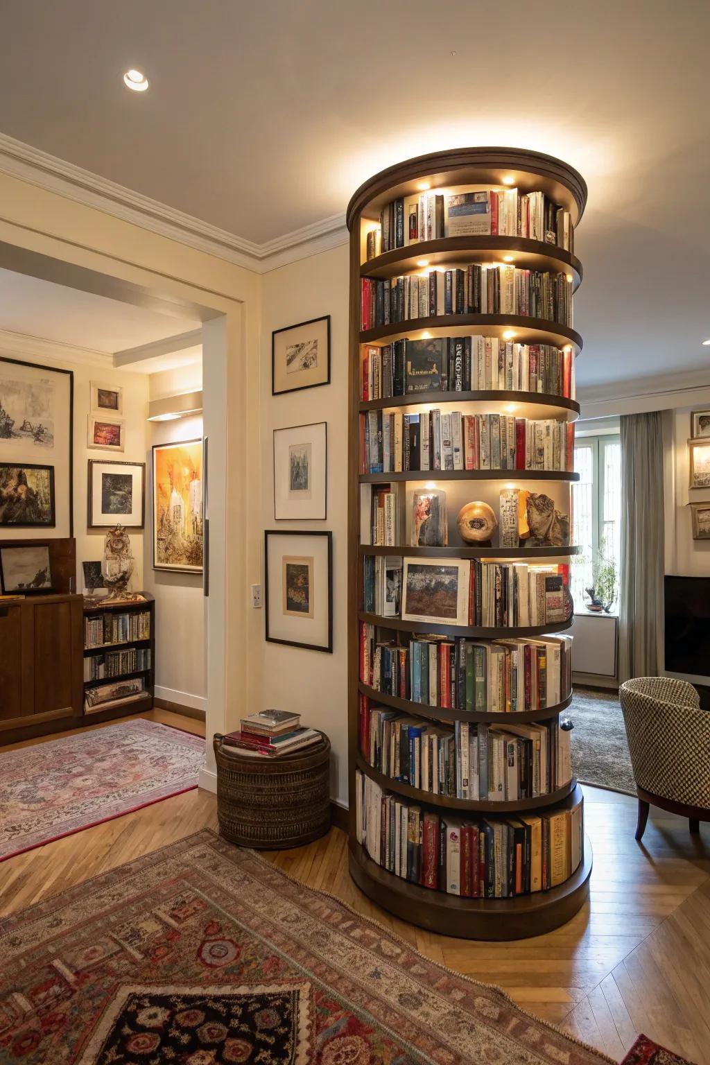 A dynamic aesthetic sustains the dwelling space's liveliness and inspiration.