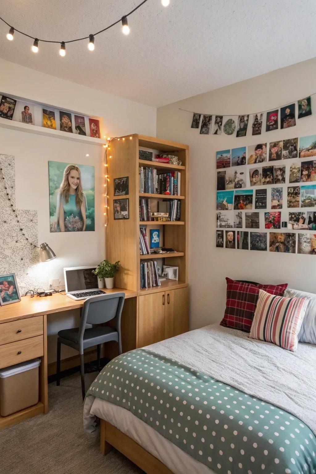 Tailored décor in a university residence, adding charm and a homely atmosphere.