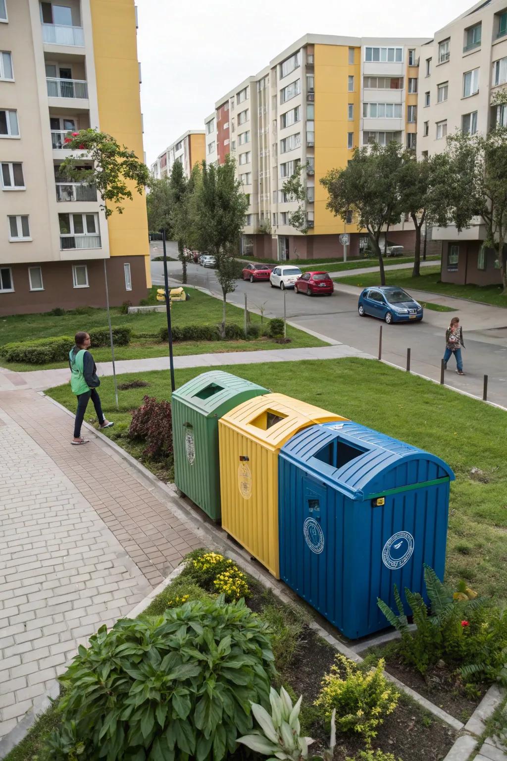 Adaptable enclosures proffer customizable resolutions for refuse receptacles.