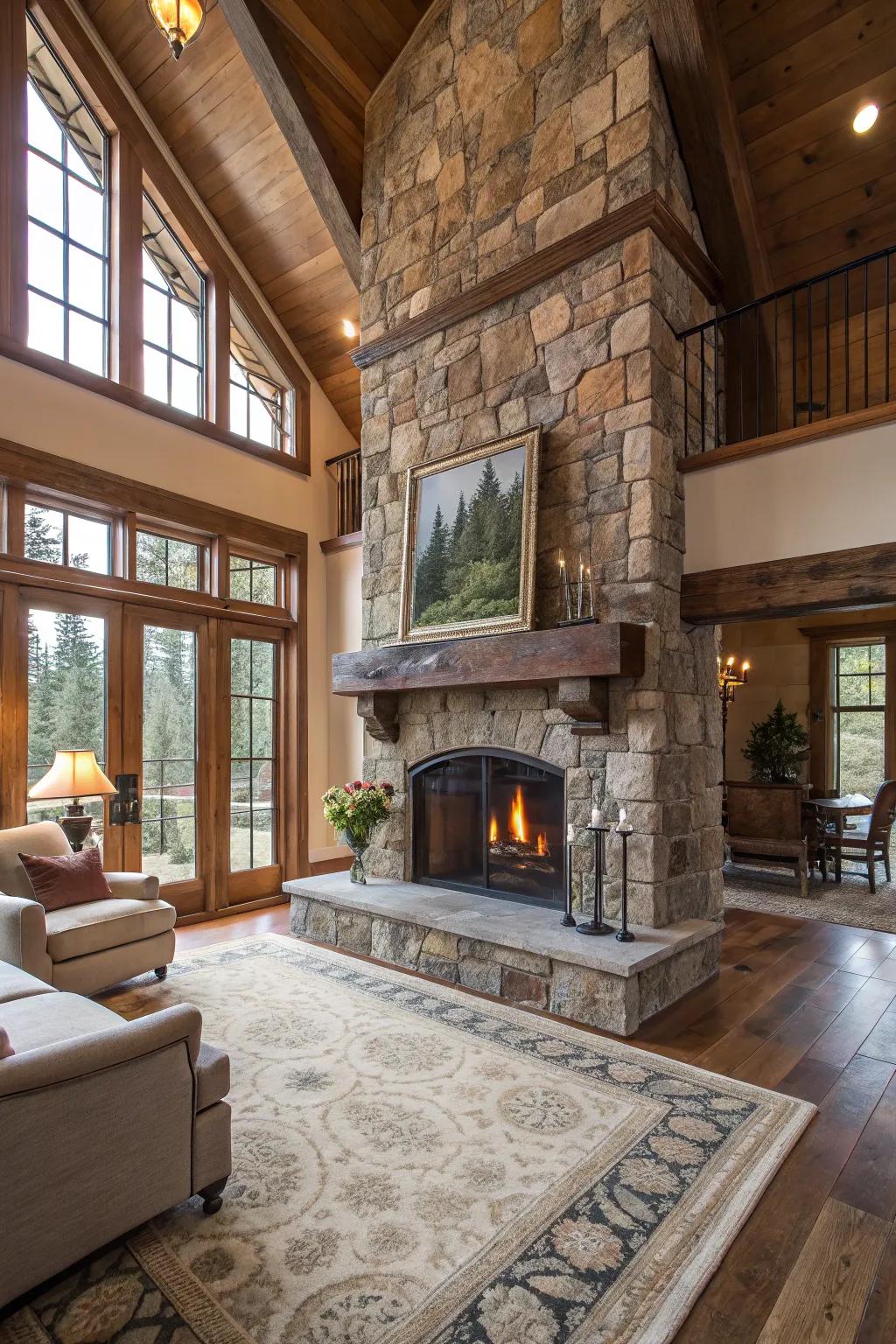 A combo creates a rustic elegance.